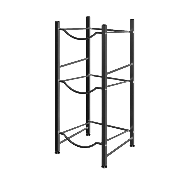 Organizador Estante Rack 3 Botellones Agua 20 L Negro