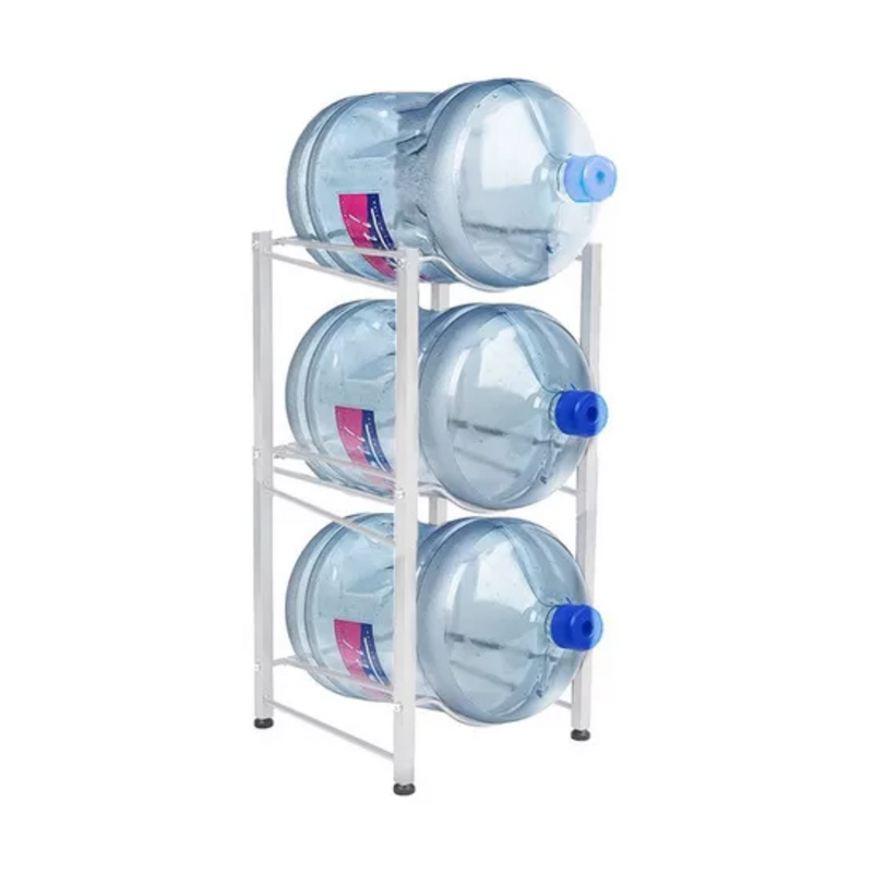 Organizador Estante Rack 3 Botellones Agua 20 L Blanco