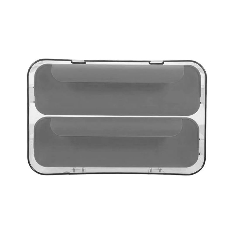 Organizador Portahuevos 2 Niveles 32 Huevos 26x23 CM Gris