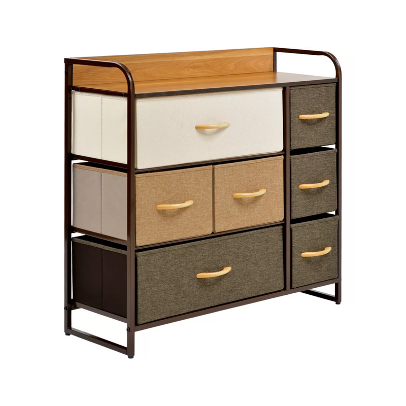 Mueble Organizador Cómoda 7 Cajones 80x31.5x79 CM