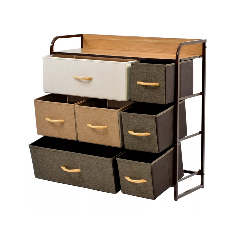 Mueble Organizador Cómoda 7 Cajones 80x31.5x79 CM