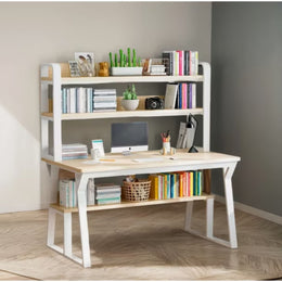 Escritorio Moderno Repisas 2 Niveles 147x120x60x72 CM