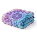 Cubrecama Cobertor Chiporo 2 Plaza Mandala Azul
