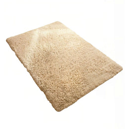 Alfombra Peluda Super Suave 2x1,5 MTS Beige Liso