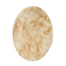 Alfombra Peluda Super Suave Redonda 1 MTS Beige Jaspeado