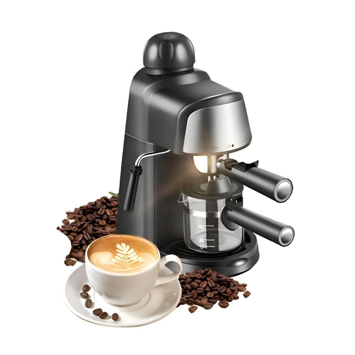 Cafetera Espresso Vapor Espuma Negro