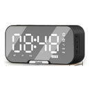 Radio Reloj Despertador Digital Parlante Bluetooth Espejo Negro