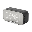 Radio Reloj Despertador Digital Parlante Bluetooth Espejo Negro