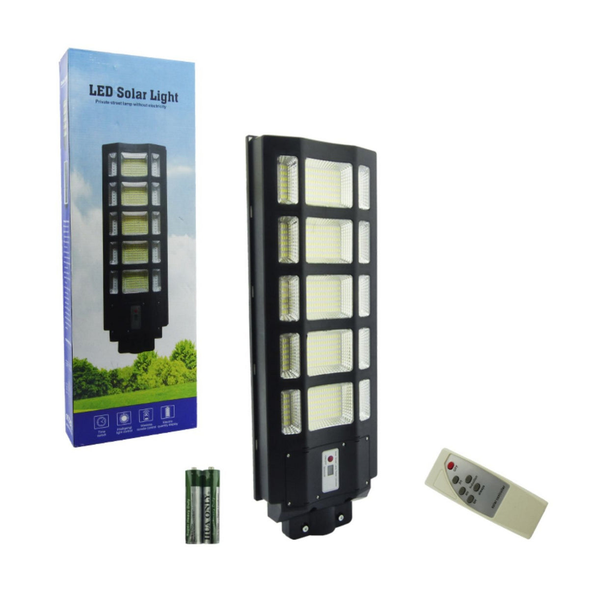 Foco Poste Solar 500 Watt 15 Placas 660 LED Control