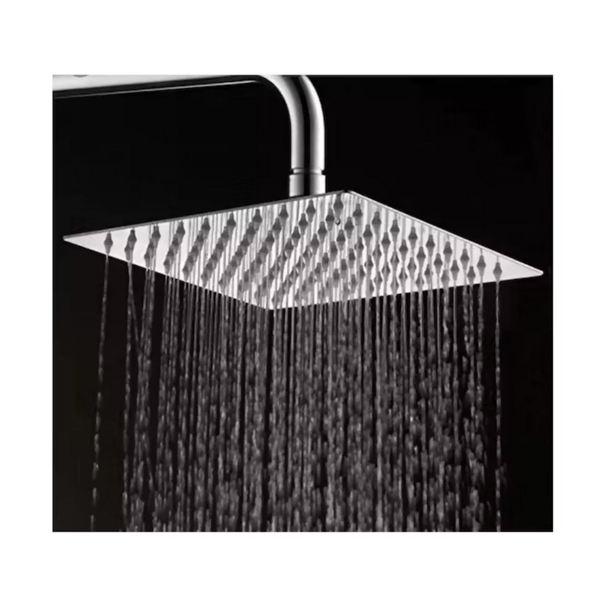 Columna Ducha Plato Plano Moderna Metal Cromado