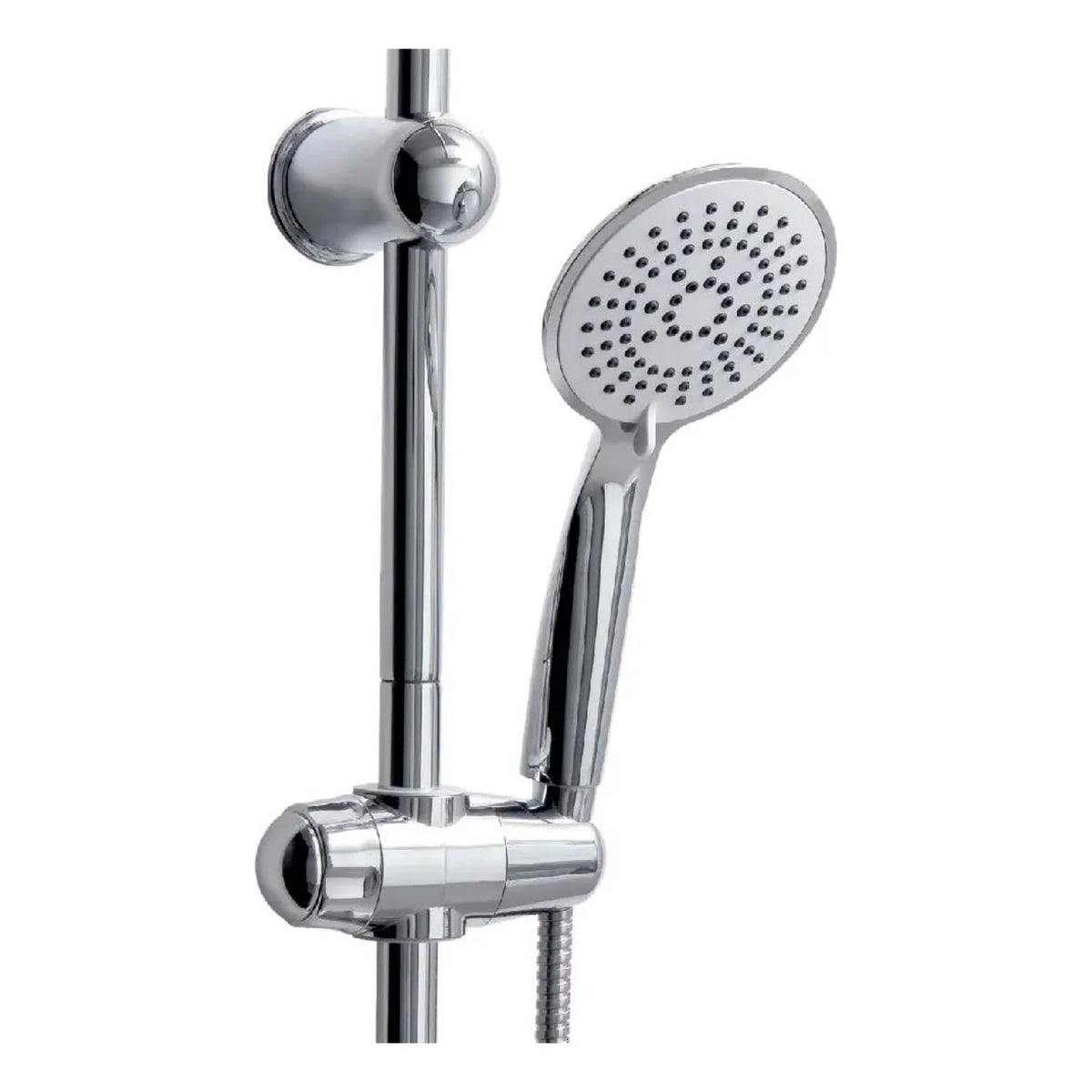 Columna Ducha Plato Plano Moderna Metal Cromado