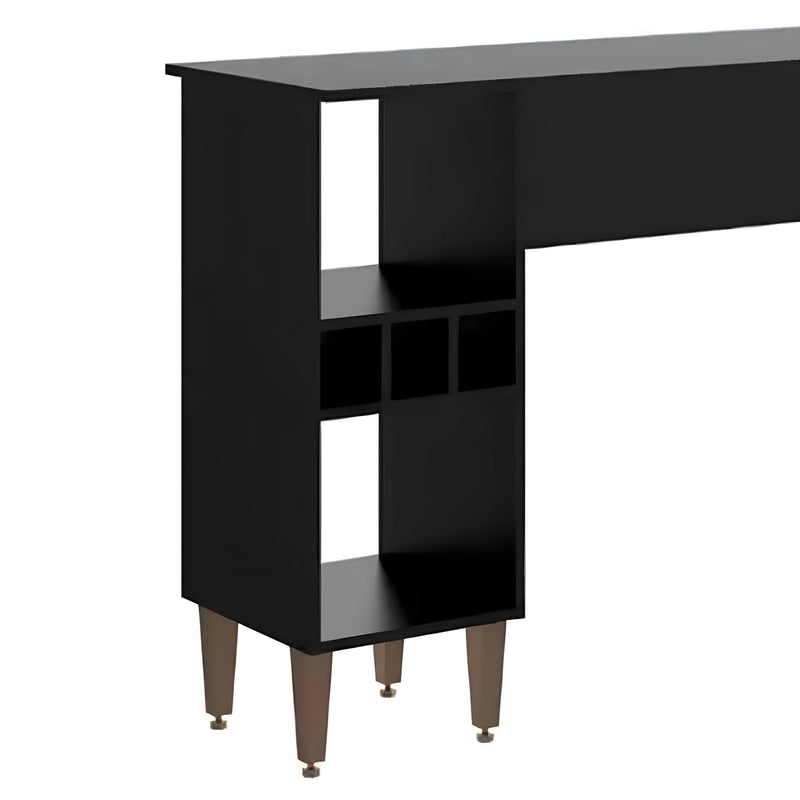 Mesa Comedor Diario Negro 136x92x45 CM