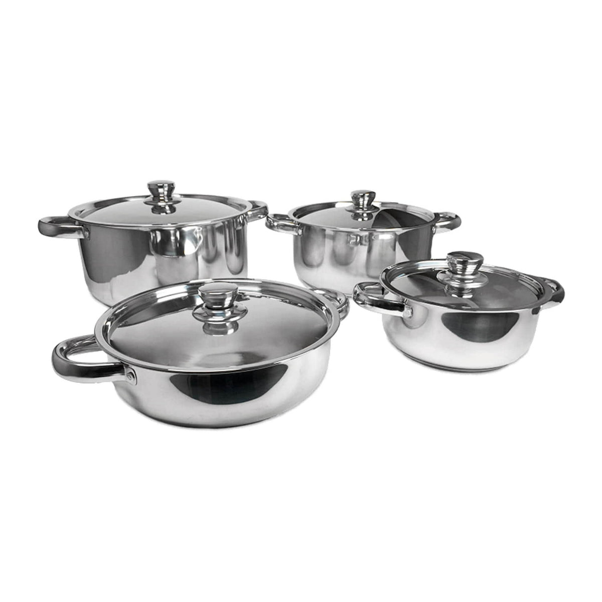 Juego Batería 8 Piezas Olla Cocina Acero inoxidable