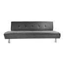 Futón Sofá Cama Ajustable 170x50x40 CM Gris
