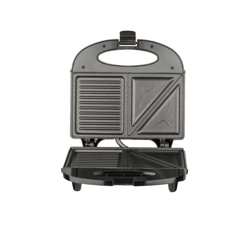 Maquina Plancha Tostadora Sandwichera Eléctrica 850 Watt Negro