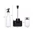 Set Alcuza Dispensador 4 Piezas Vidrio 100 ML