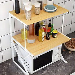 Estante Rack Cocina Microondas Organizador Blanco 64x54x37 CM
