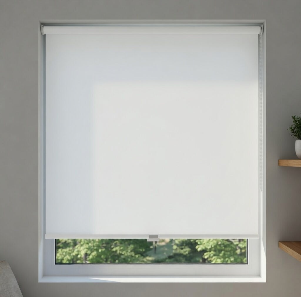 Cortina Roller Blackout Gris Diseño Jaspeado 120x120 CM