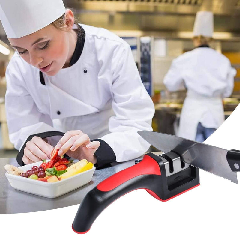 Afilador Cuchillos Cocina Knife Sharpener 3 Medidas