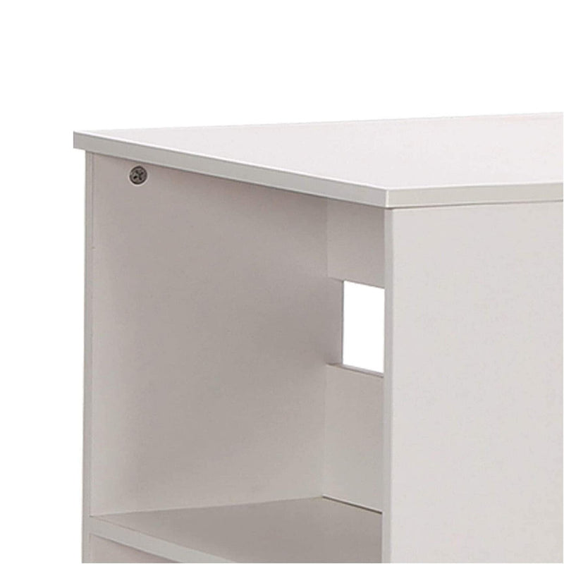 Escritorio Mesa Librero Blanco MDF Hogar 120X48X120 CM