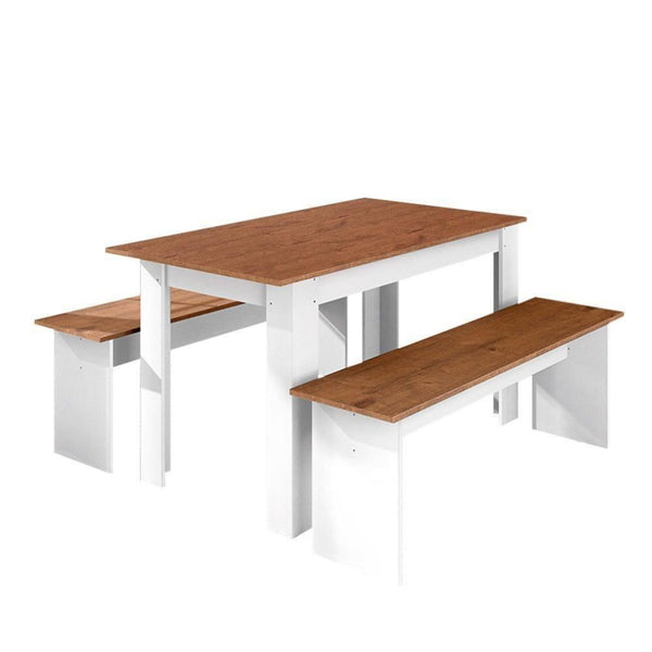 Comedor Madera 4 a 6 Personas 135x75x75 CM Blanco