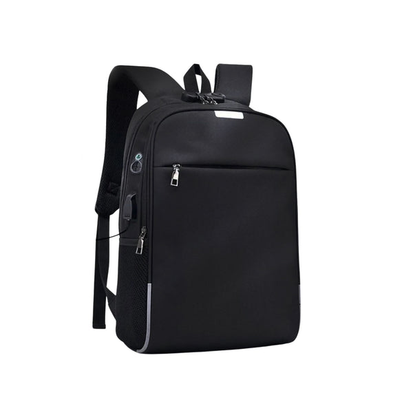 Mochila Notebook Impermeable USB Negro 46x30x15 CM