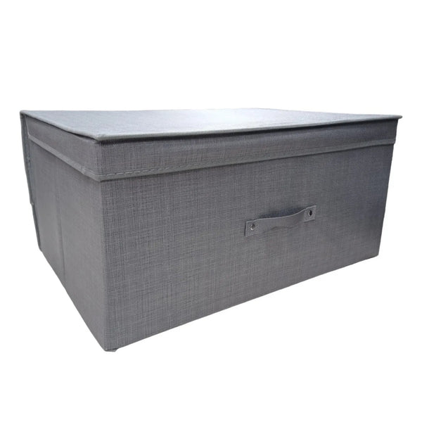 Caja Organizadora Multiuso Hogar 50x40x30 CM Gris Oscuro