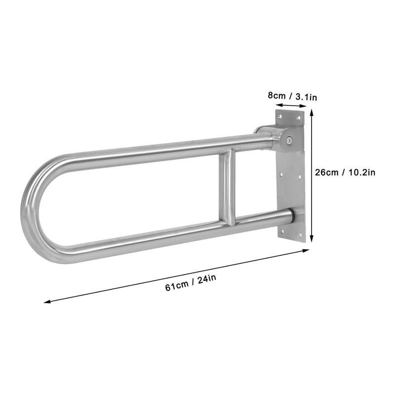 Barra Seguridad Discapacitados Abatible Acero Inoxidable 60 CM