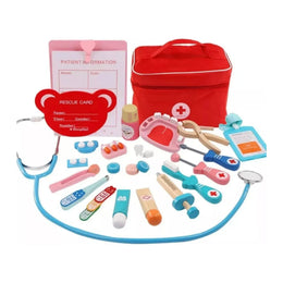 Set 24 Piezas Juego Doctor Dentista Infantil Madera