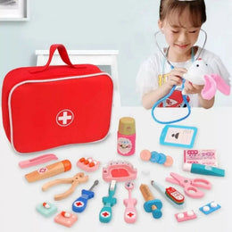Set 24 Piezas Juego Doctor Dentista Infantil Madera