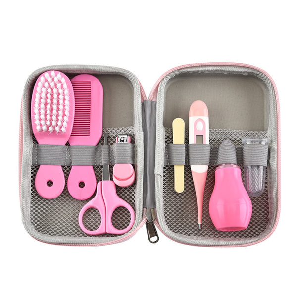 Set Cuidados Manicure Bebés 8 Piezas Rosado