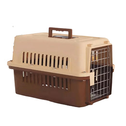 Canil Transportadora Mascota Gatos Perros 48x28x30 CM Café