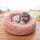 Cama Peluda Mascota Ultrasuave Gato Perro 70x70 CM Rosa