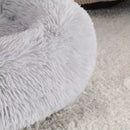 Cama Peluda Mascota Ultra suave Gato Perro 50x8x50 CM Gris