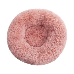 Cama Peluda Mascota Ultra suave Gato Perro 50x8x50 CM Rosa
