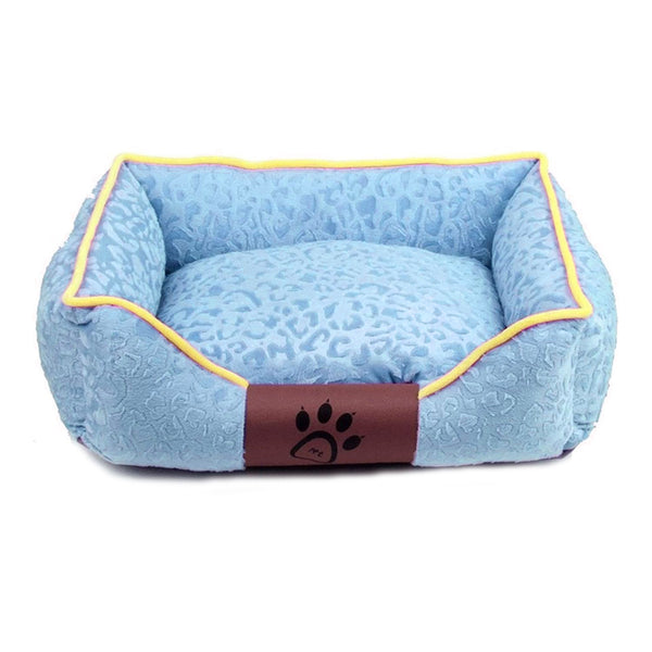 Cama Mascota Ultrasuave Gato Perro 56x46 CM Colchón Celeste