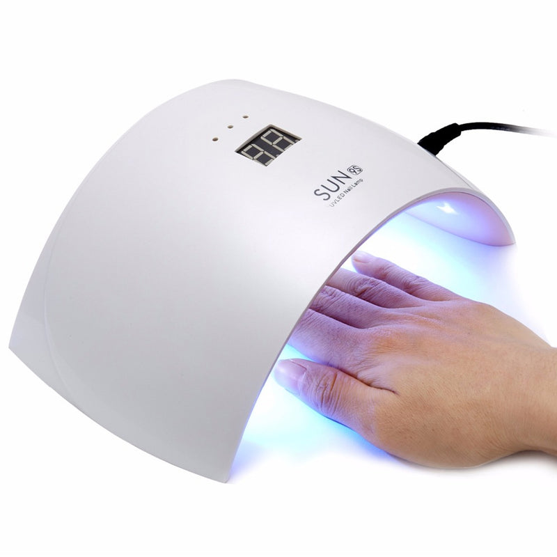 Lámpara Manicure Uñas Belleza Secador UV 15 LED 24 Watt