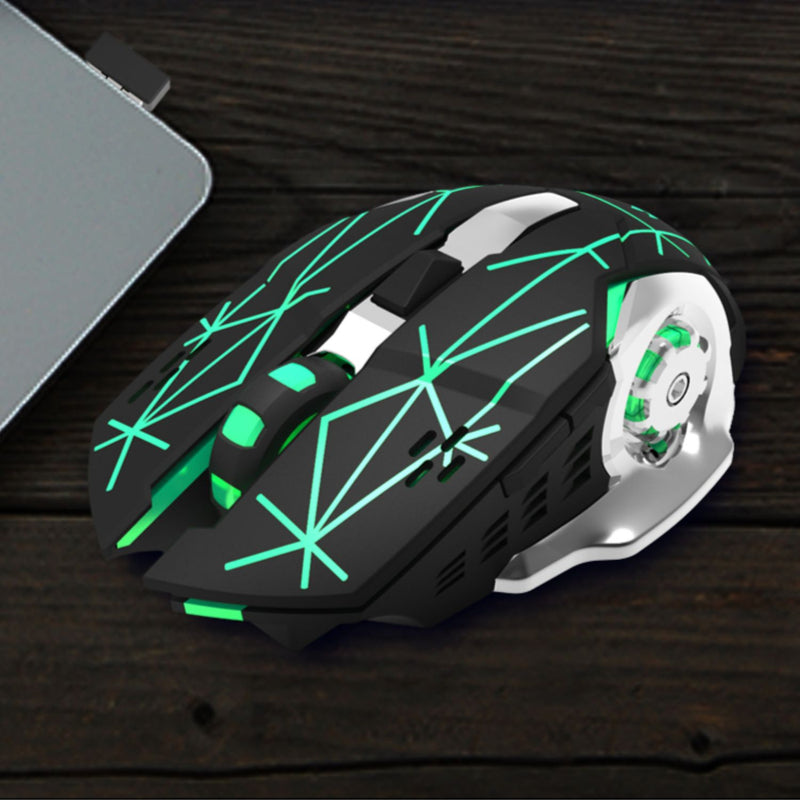 Mouse Gamer Profesional Inalámbrico Iluminación