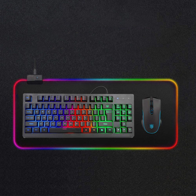 Mouse Pad Gamer Notebook Luz RGB 80 x 30 CM