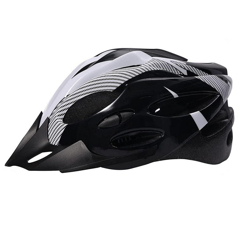 Casco Blanco Bicicleta Profesional Full Seguridad Luz