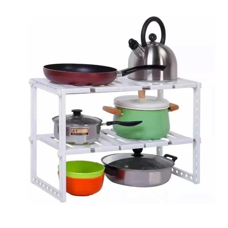 Estante Organizador 2 Niveles Multiuso Cocina 75x46x26 CM