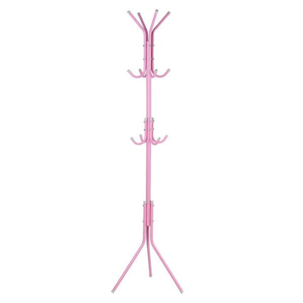 Colgador Perchero Metálico Trípode Rosado 165 CM x 42 CM