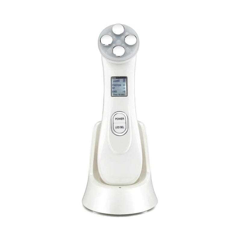 Radiofrecuencia Facial Masoterapia LED Luz EMS Masajeador 6 en 1