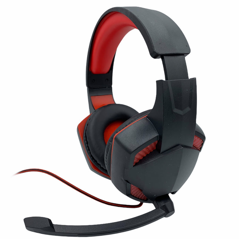 Audífono Gamer Micrófono 3.5 MM Rojo