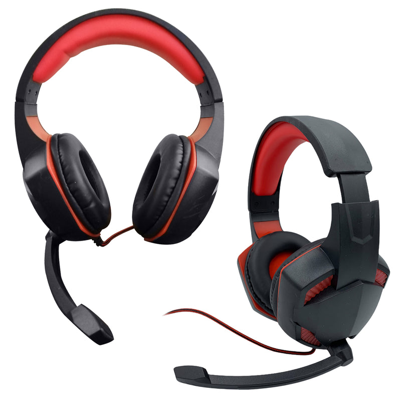 Audífono Gamer Micrófono 3.5 MM Rojo