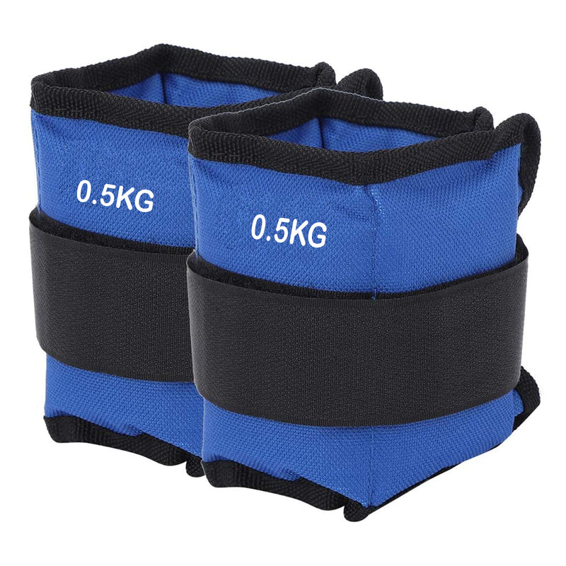 Pesas Deportivas Tobillos Muñeca 1 KG Azul