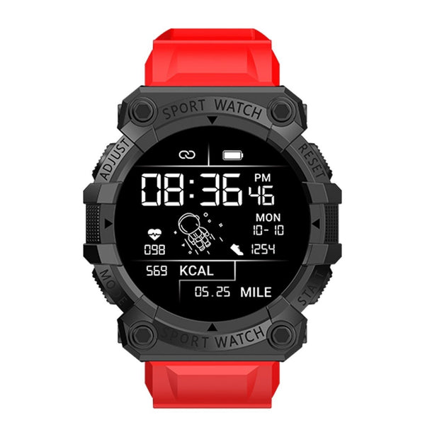 Reloj Smart Band Carga USB Deportivo Rojo