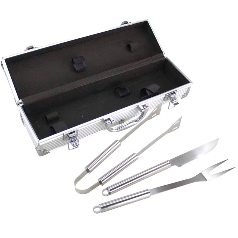 Set Maletín Deluxe Metálico Asado 3 Herramientas