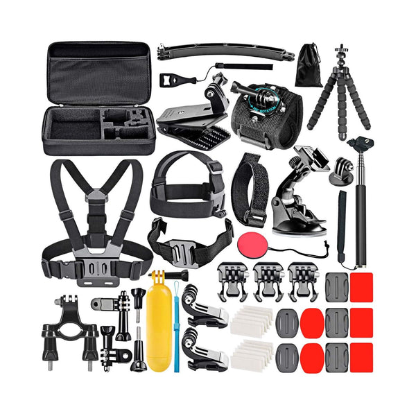 Kit 51 Accesorios Cámara Deportiva GoPro Estuche