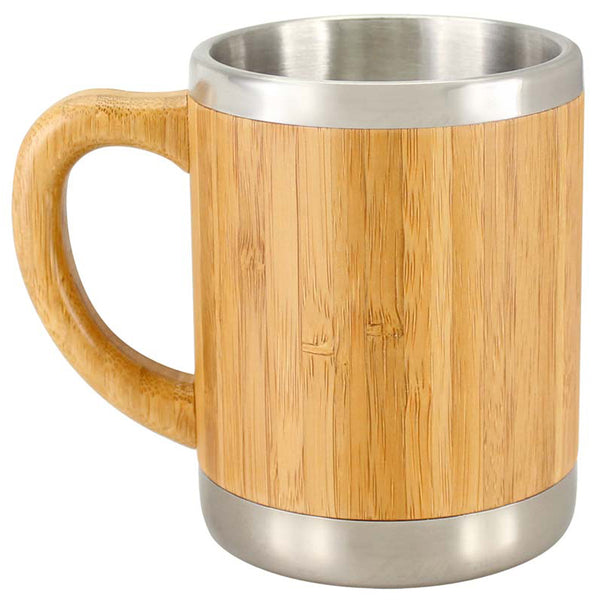 MUG Taza Madera Bambú Asa Ecológico 350 ML